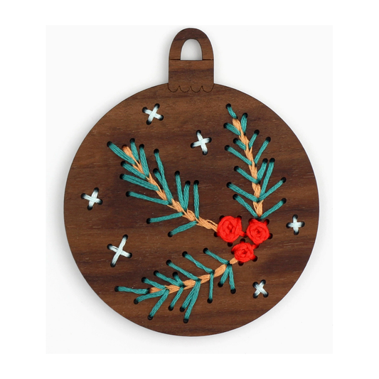 Kiriki Press | Pine Branch Stitched Ornament Kit