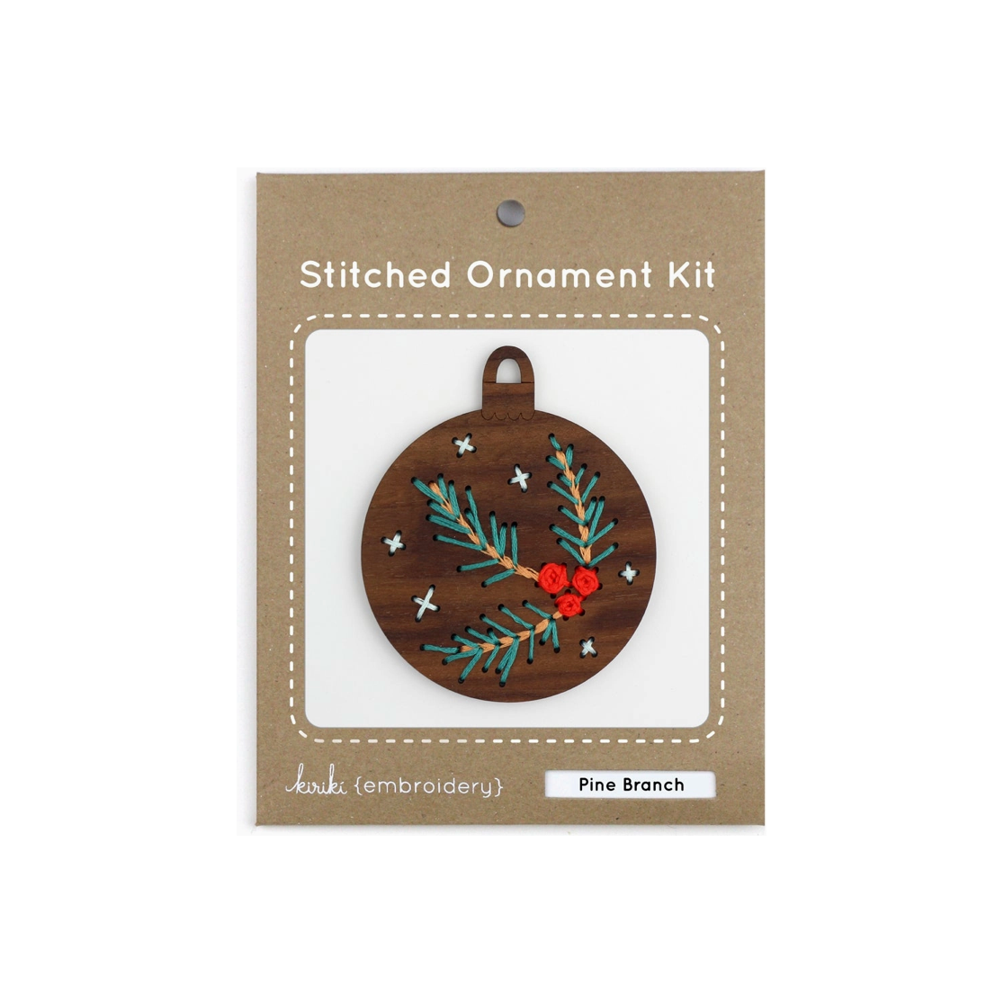 Kiriki Press | Pine Branch Stitched Ornament Kit