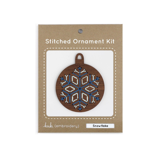 Kiriki Press | Snowflake Stitched Ornament Kit