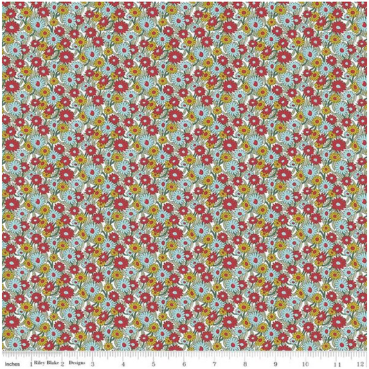 Liberty Fabric ~ Heirloom Collection 4 ~ Marguerite Meadow 016668111C