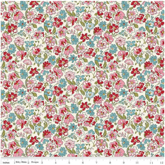 Liberty Fabric ~ Heirloom Collection 4 ~ Floral Joy 016668114C