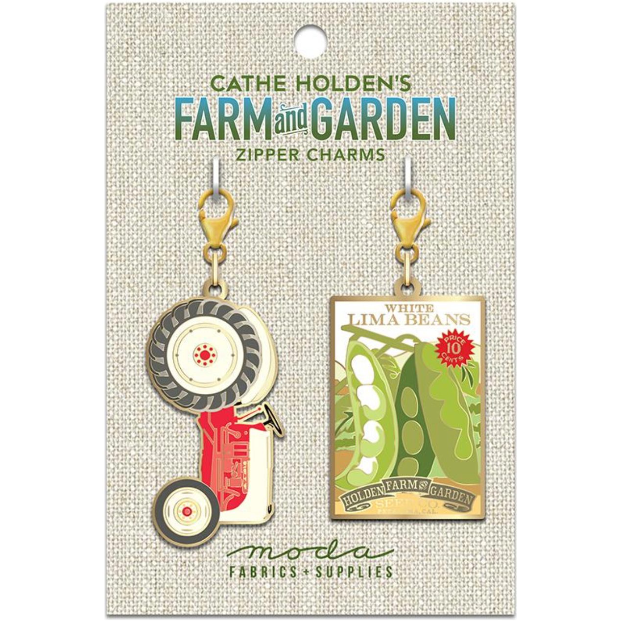 Cathe Holden Zipper Charms ~ Tractor & Seed Packet 2ct (Copy)