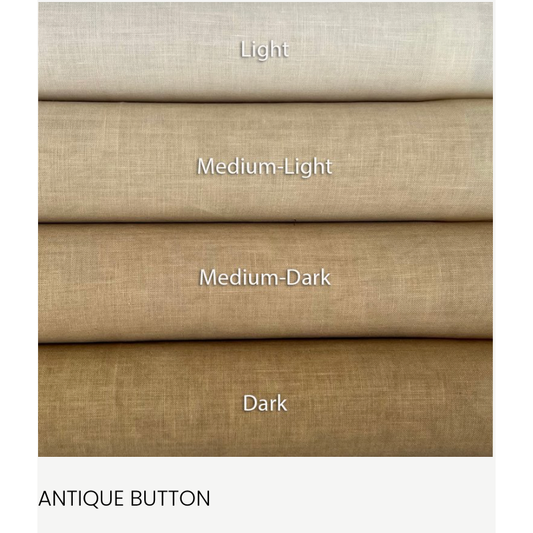 Mason Linen | 36 ct Antique Button Medium Dark Edinburgh Linen - 12" x 18"