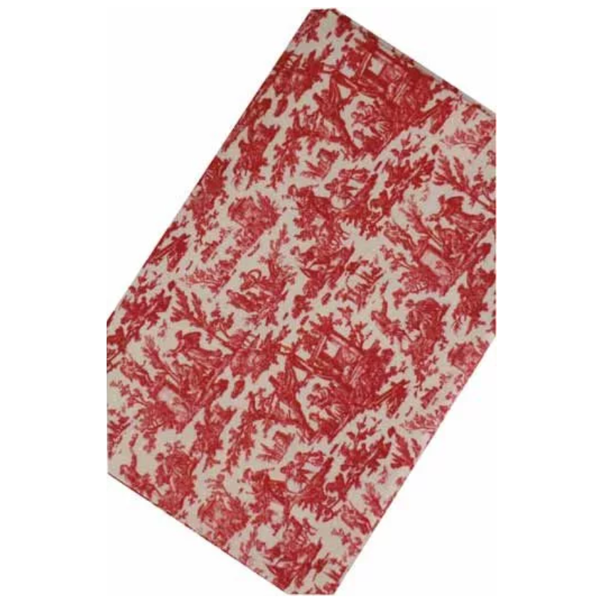 Sajou Cotton Fabric | Red Toile - Fat Quarter