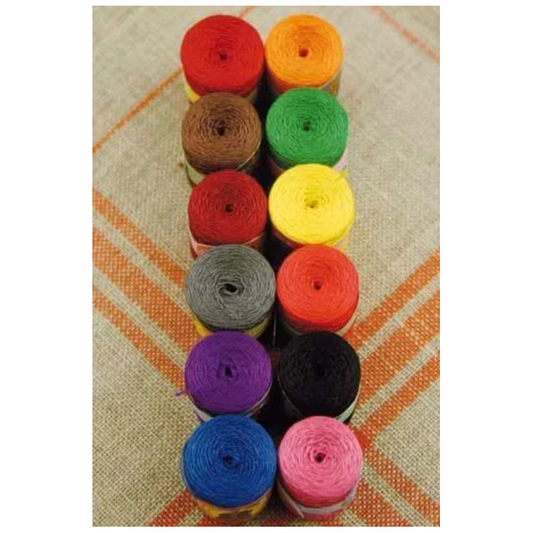 Calais Cotton Lace Thread | Box of 12 No. 1 Bright Tones