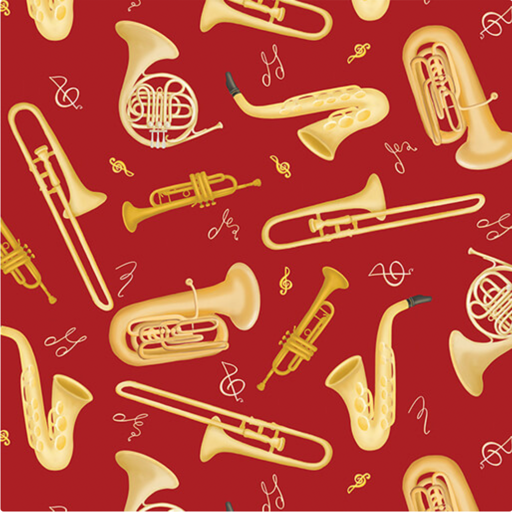 Making Music ~ Horn Section ~ 14766-10 Red