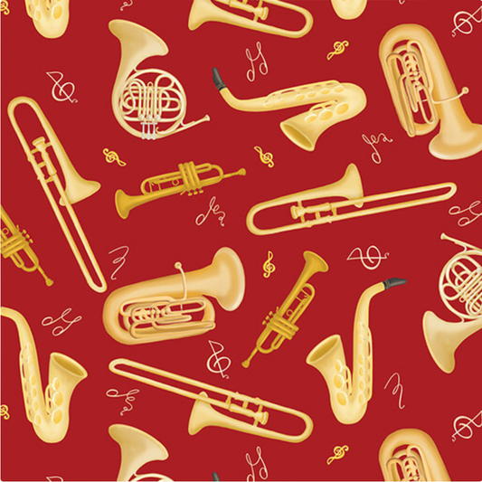 Making Music ~ Horn Section ~ 14766-10 Red