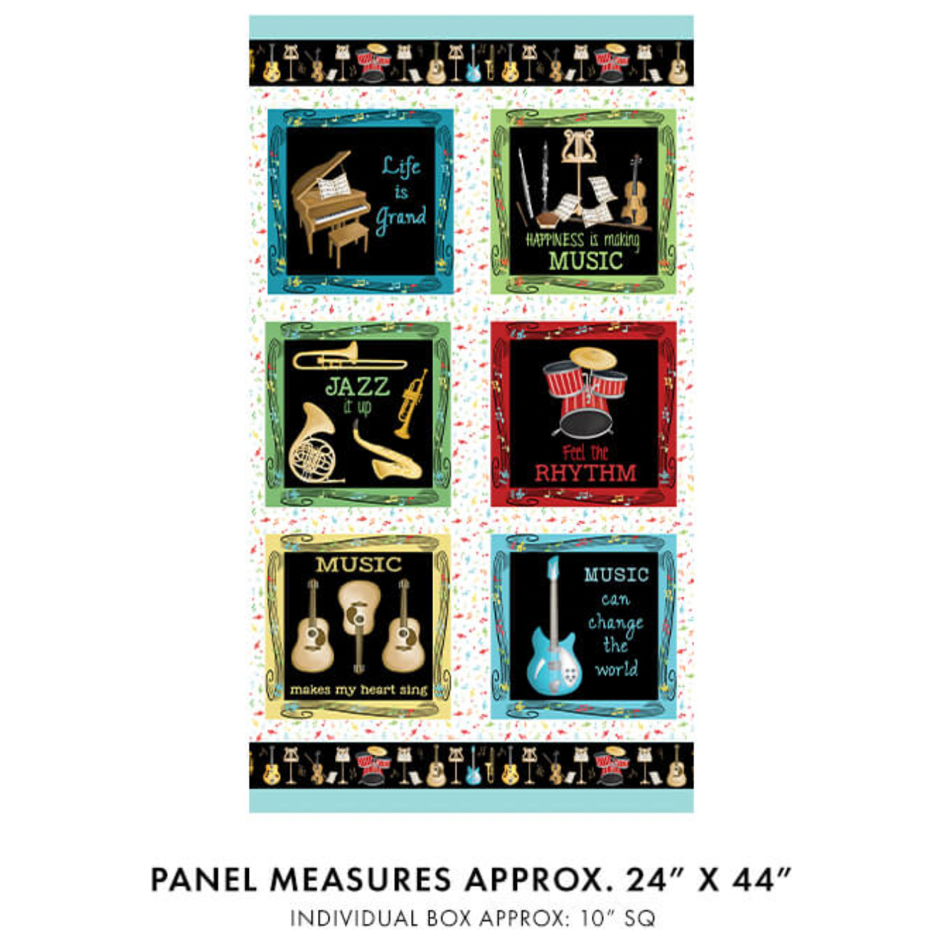 Making Music ~ Panel ~ 14765-99 Multi – Hobby House Needleworks