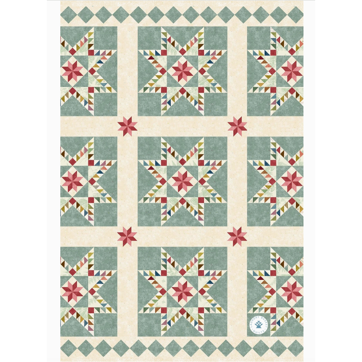 Laundry Basket Quilts | Hand Towel - Heritage Feathered Star – Hobby ...