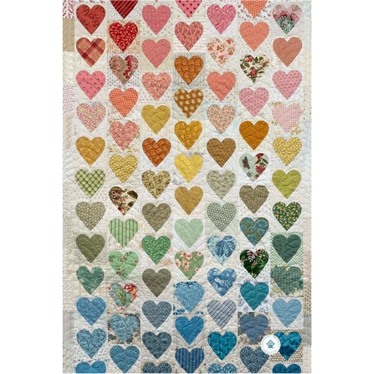 Laundry Basket Quilts | Hand Towel - Hearts, Content