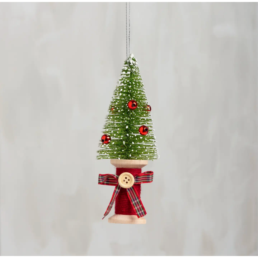 Tree On Spool Ornament