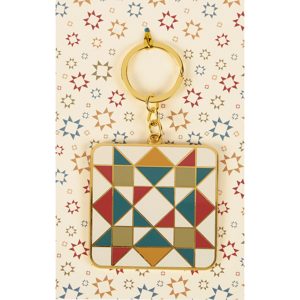 Star Quilt Scissor Fob / Keychain