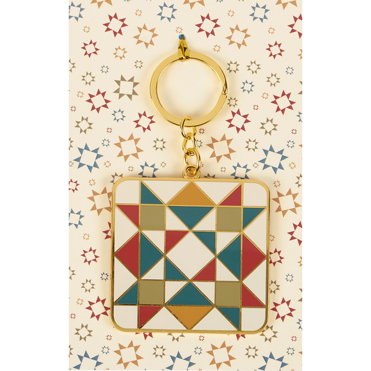 Star Quilt Scissor Fob / Keychain