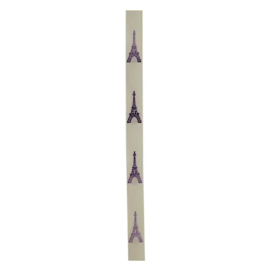 Cotton Ribbon Variegated Mauve Eiffel Tower - 1m card