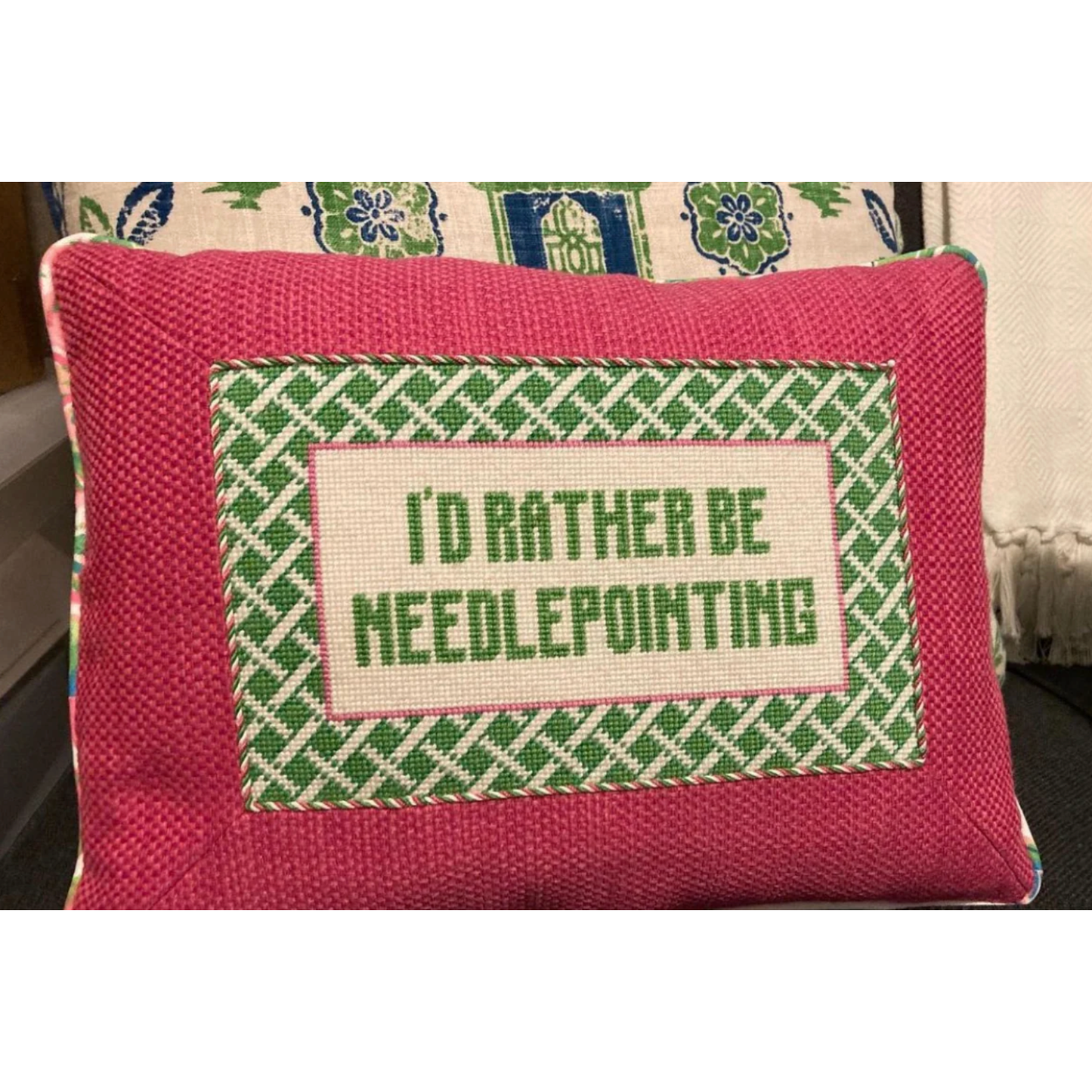 Allison Ivy Designs | I’d Rather Be Needlepointing Needlepoint Canvas