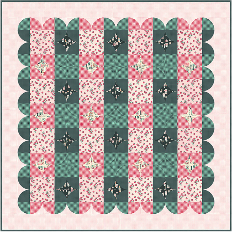 Holly Clarke Design ~ Gingham Glitz Quilt Pattern