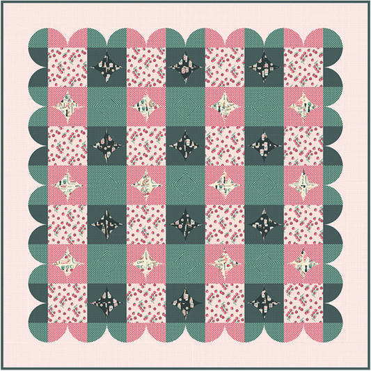 Holly Clarke Design ~ Gingham Glitz Quilt Pattern