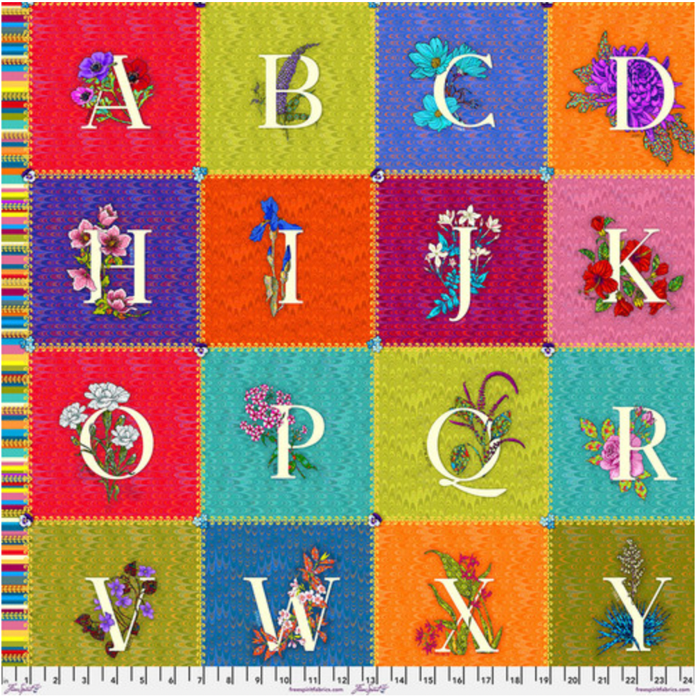 Language of Flowers ~ Alphabet Panel ~ PWOB097.PANEL