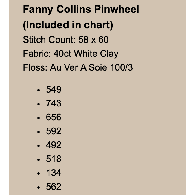 Fox and Rabbit | Fanny Collins 1853 Sampler & Pinwheel MARKET 2025