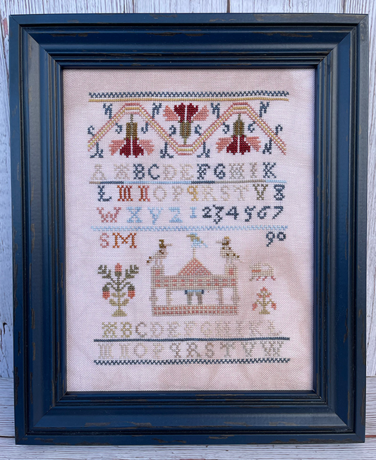 Jan Hicks Creates | Birds on the Temple - Antique Sampler Reproduction MARKET 2025