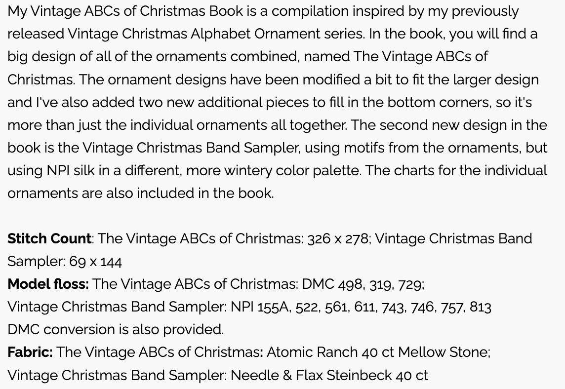 Jan Hicks Creates | Vintage ABCs of Christmas Book MARKET 2025