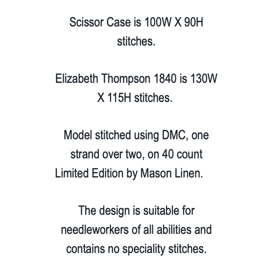 Red Barn Samplers | Elizabeth Thompson 1840 Scissor Case & other Sampler Snippets MARKET 2025