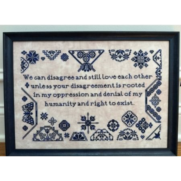 Rebel Stitcher | Disagree Quaker Sampler MARKET 2025