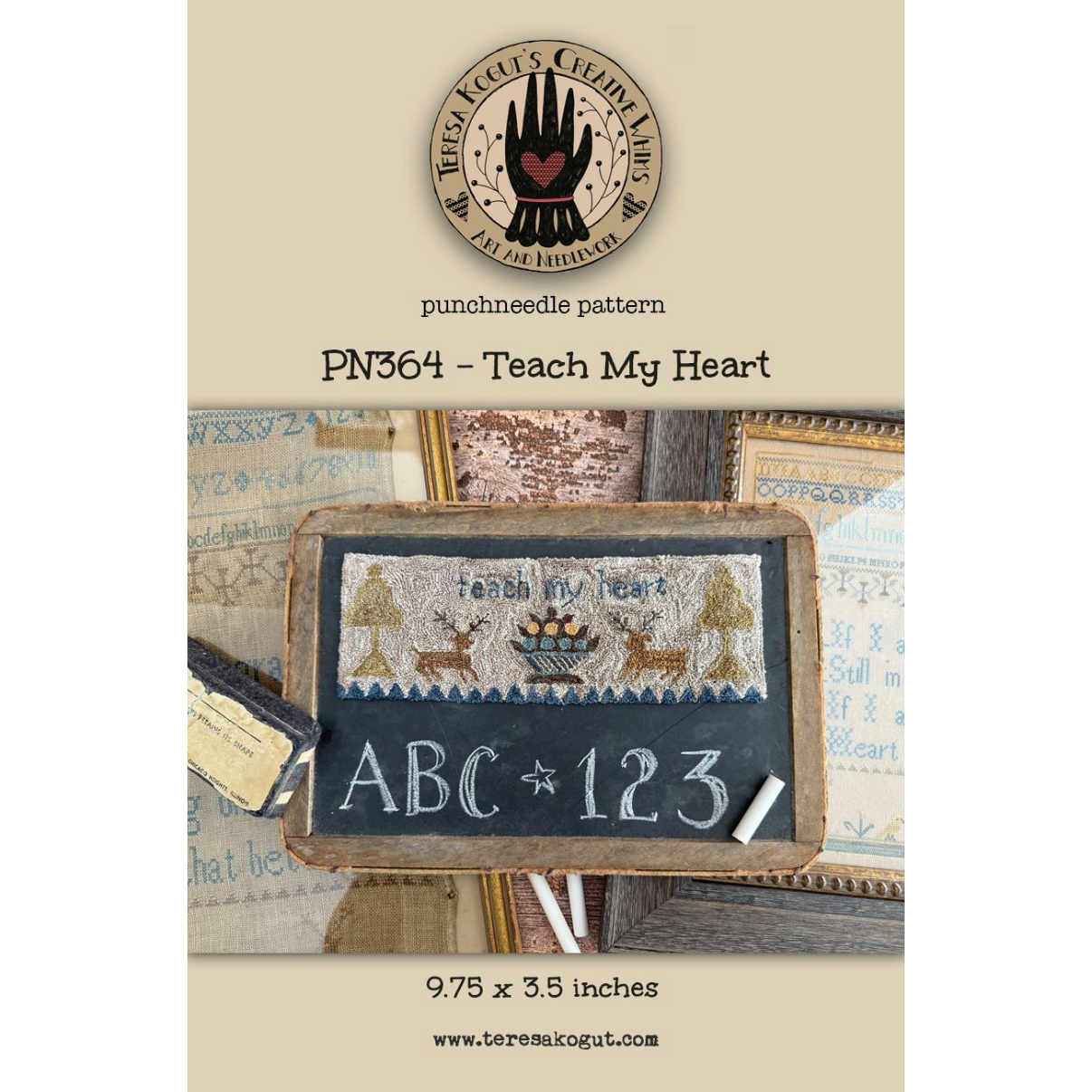 Teresa Kogut | Teach My Heart Punchneedle Pattern MARKET 2025