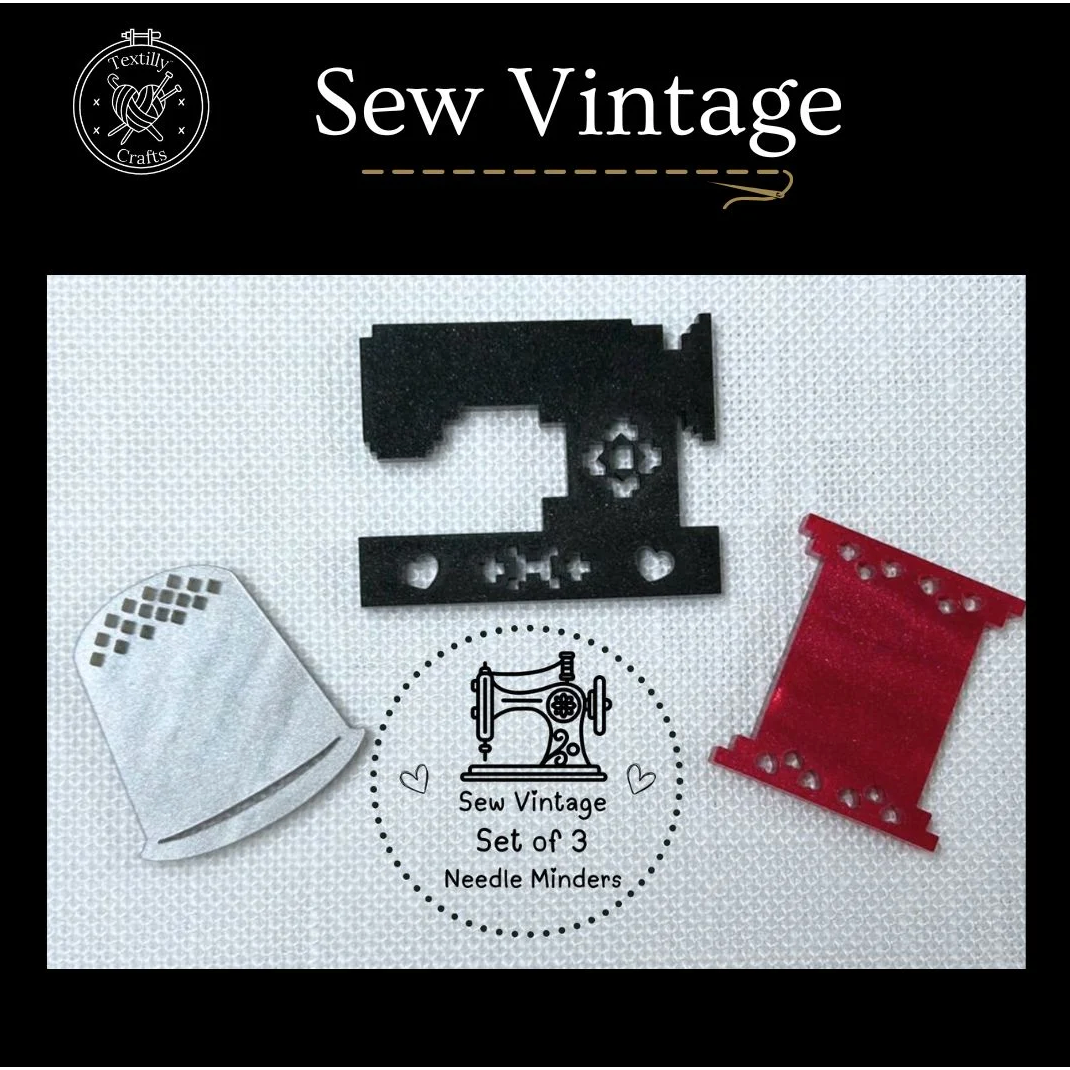 Textilly Designs | Sew Vintage Needle Minder Set MARKET 2025