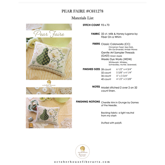 October House Fiber Arts | Pear Faire MARKET 2025