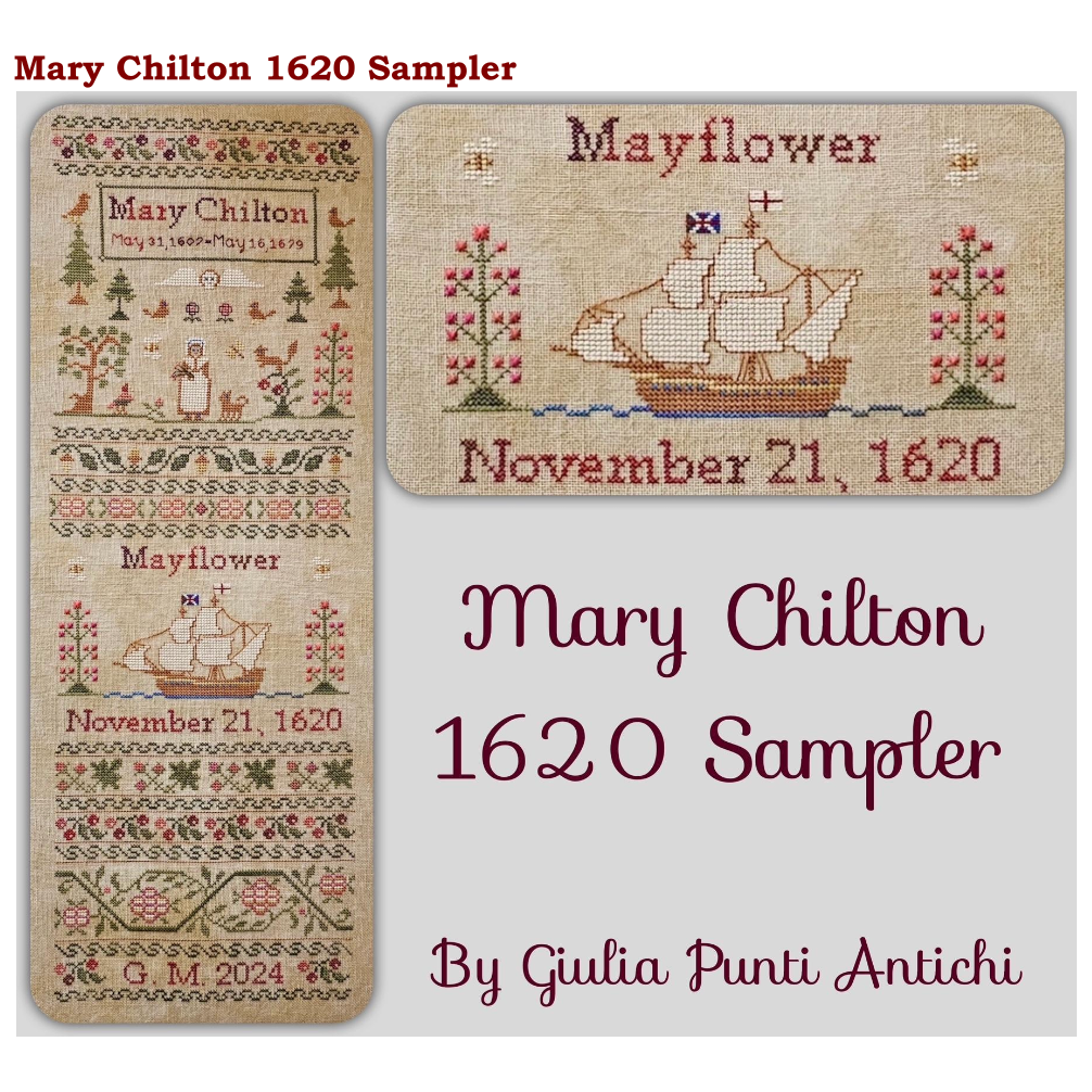 Giulia Punti Antichi | Mary Chilton 1620 Sampler MARKET 2025