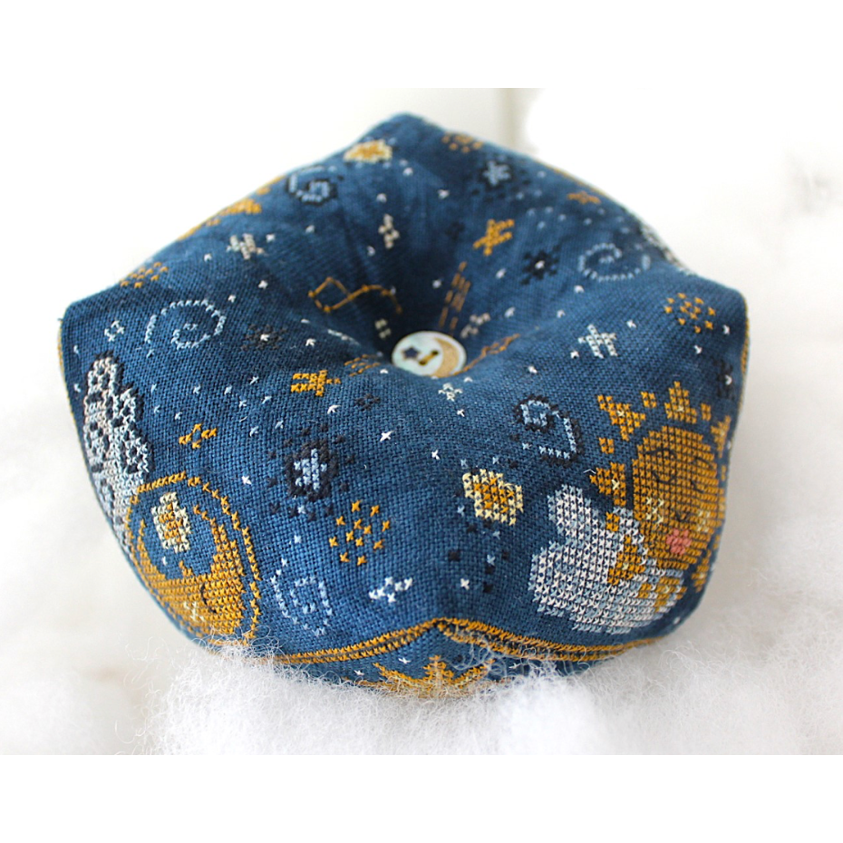 Cosford Rise Stitchery | Starry Starry Night Biscornu MARKET 2025
