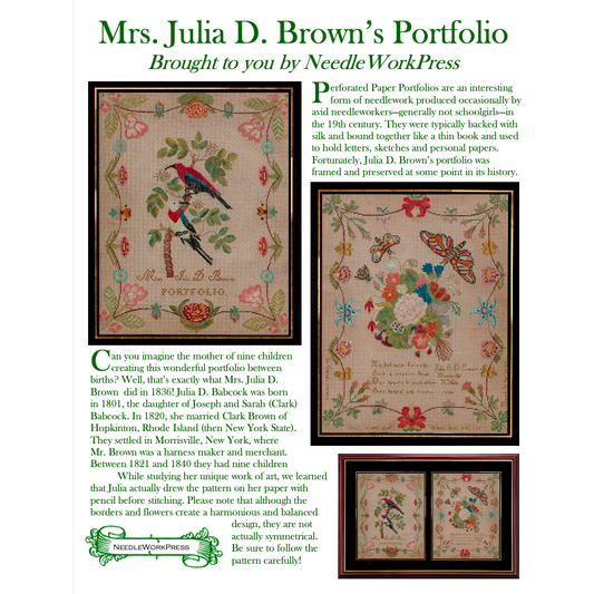 NeedleWorkPress | Mrs. Julia D. Brown’s Portfolio MARKET 2025