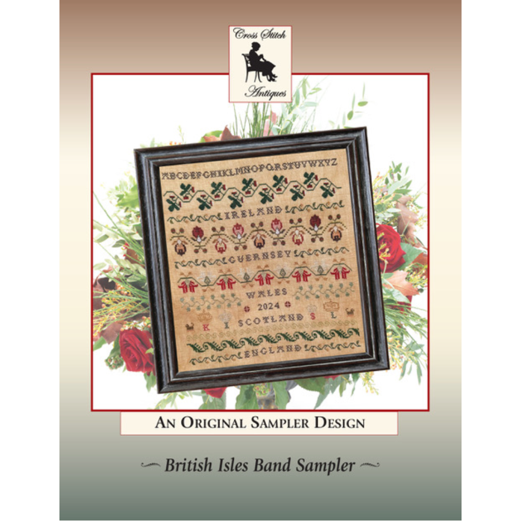 Cross Stitch Antiques | British Isles Band Sampler  With Bands from Antique Samplers from Five British Isles MARKET 2025