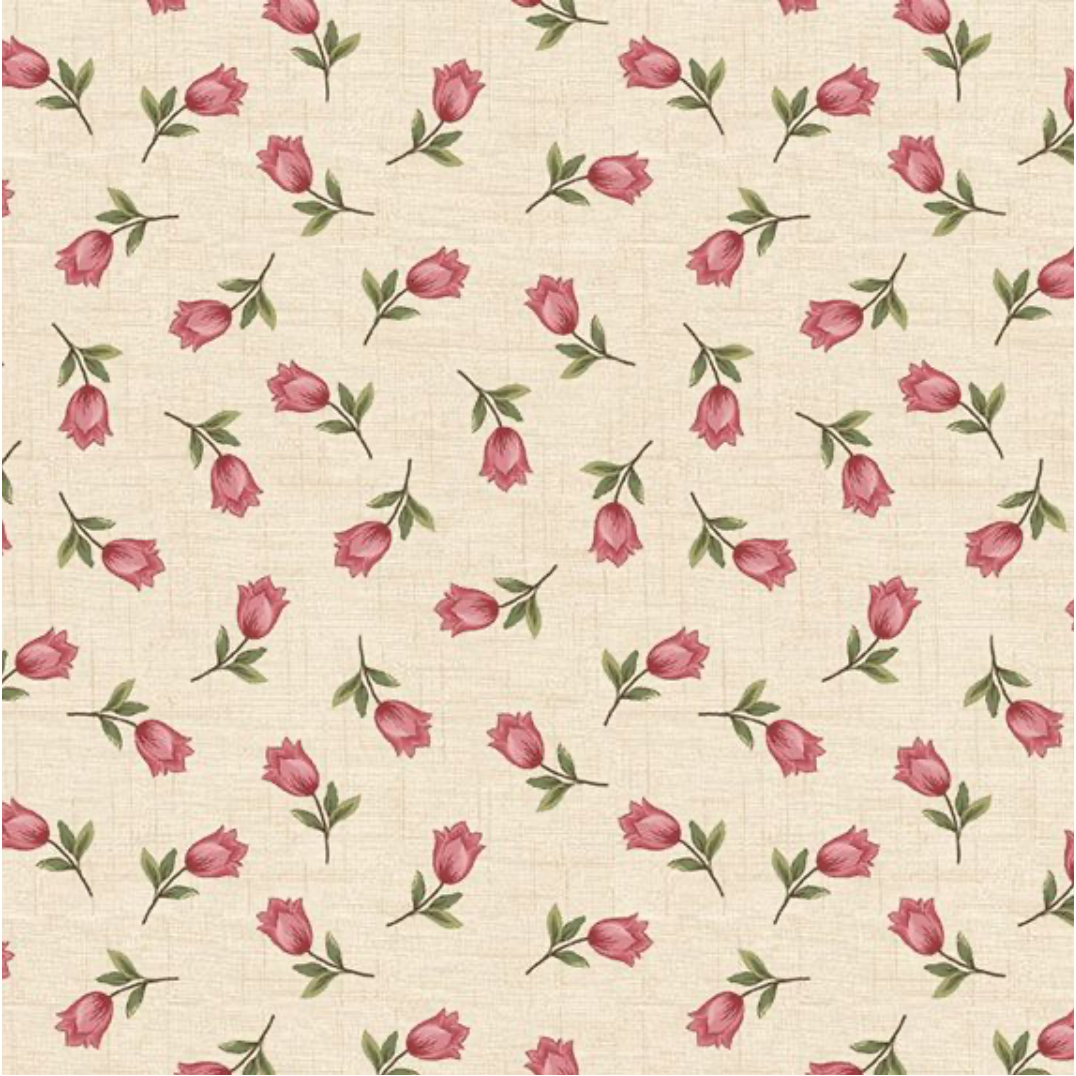 Cottage Florals ~ Tulips ~ R261213D  BEIGE