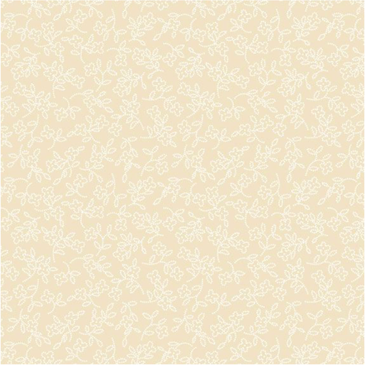 Cottage Florals ~ Dotted Blossom ~ R261214D  CREAM