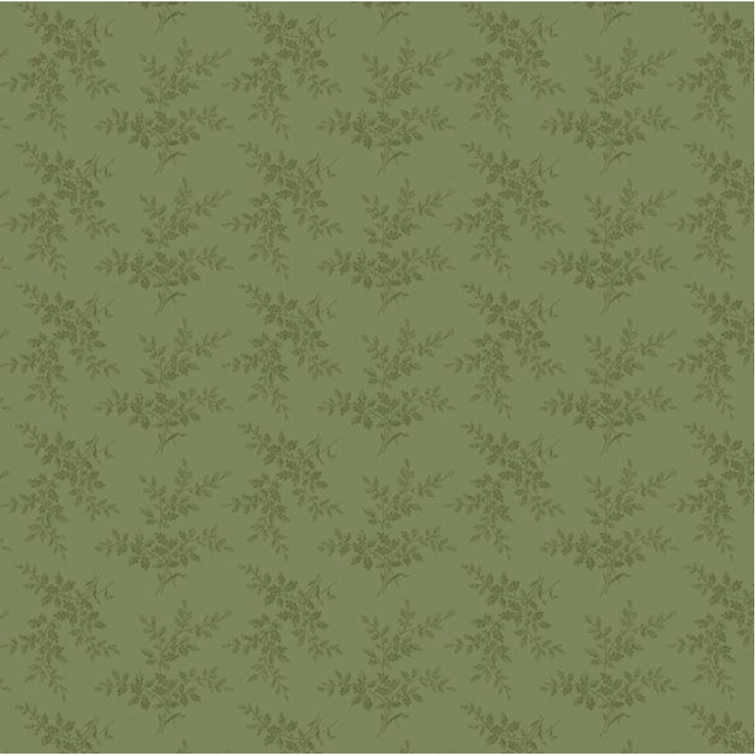 Cottage Florals ~ Sprig ~ R261216D  GREEN