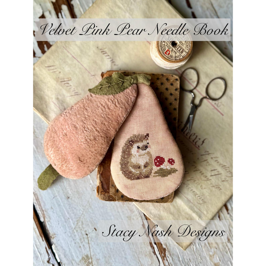 Stacy Nash Designs | Velvet Pink Pear Needle Book MARKET 2025