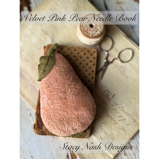 Stacy Nash Designs | Velvet Pink Pear Needle Book MARKET 2025