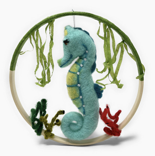 The Crafty Kit Company | Sea Horse Needle Felt Craft Kit