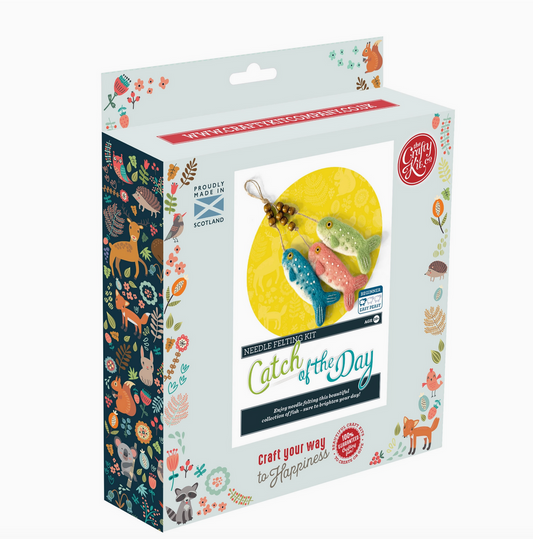 The Crafty Kit Company | Catch of the Day Needle Felting Craft Kit