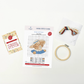 The Craft Kit Company | Beatrix Potter - Beatrix Potter - Tom Kitten Mini Cross Stitch Kit