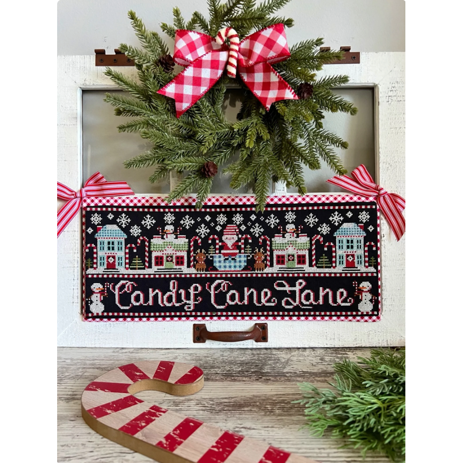 Stitching Housewives | Santa's Candy Cane Lane