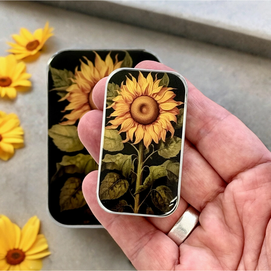 Tin Container Small  | Sunflower