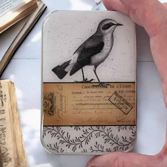 Tin Container with Magnet Large | Little Bird