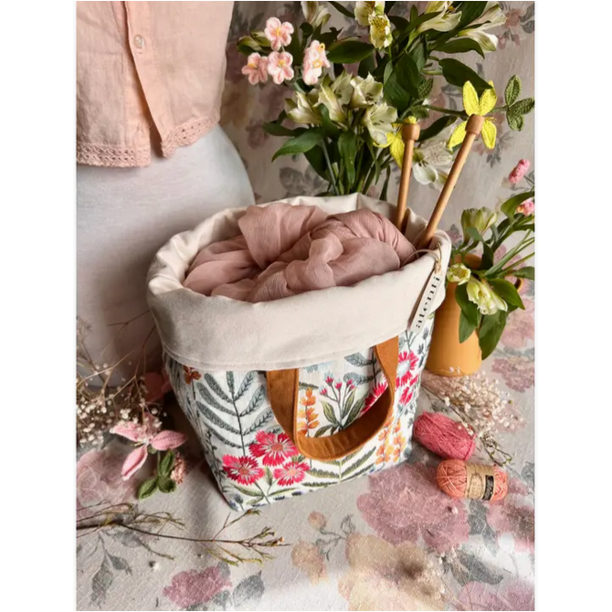 Atenti | Craft Organizer Project Bag: Wildflower Hope