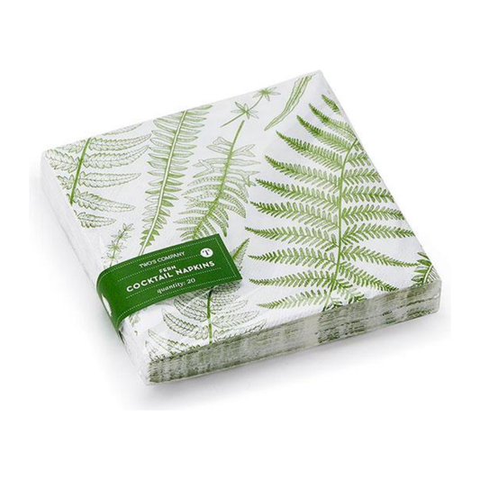Two's Company ~ Fern Cocktail Napkin 20ct