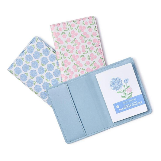 Hydrangea Print Passport Holder