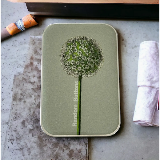 Tin Container with Magnet Large | Button Tin