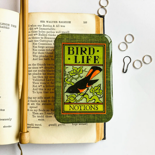 Tin Container with Magnet Large | Bird Life